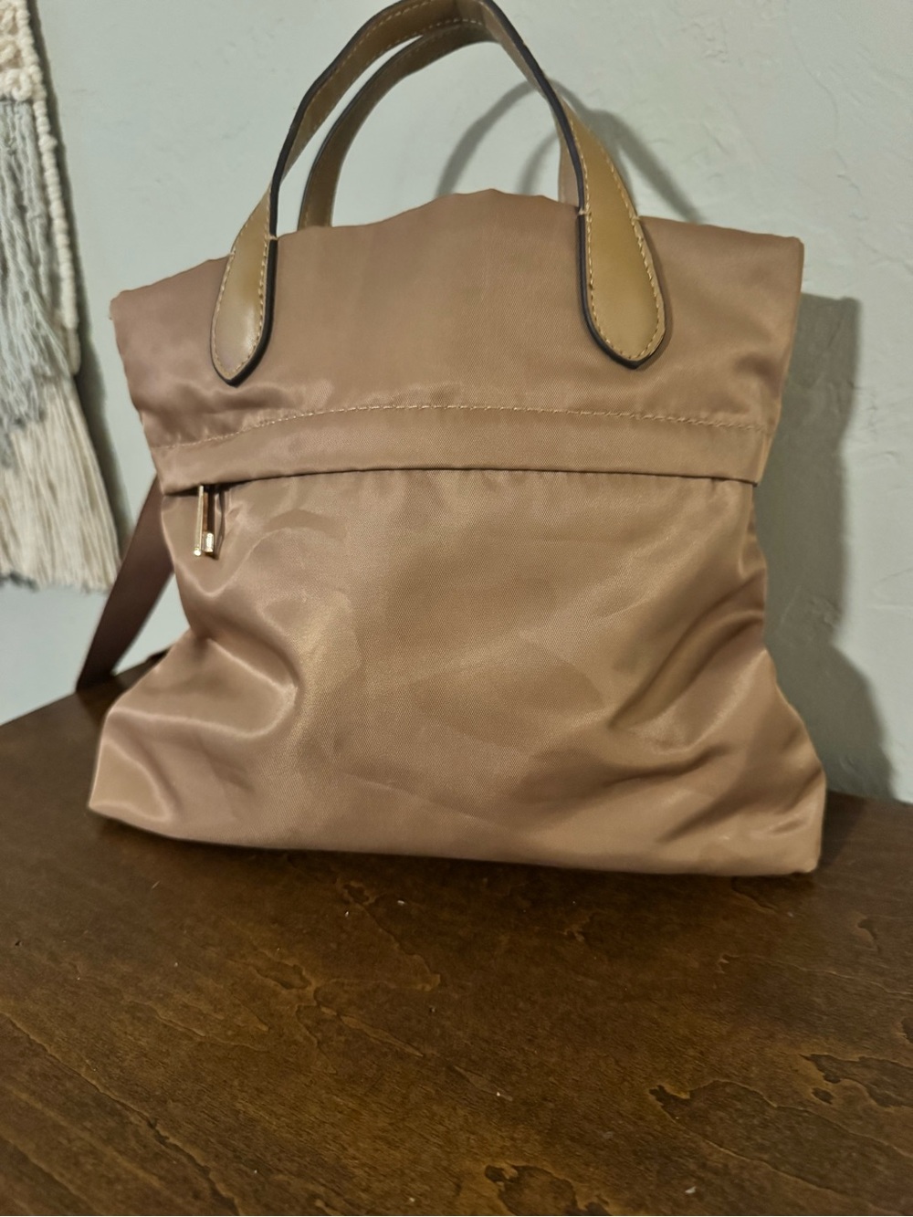 A New Day Brown/Tan Everyday Tote Backpack Bag